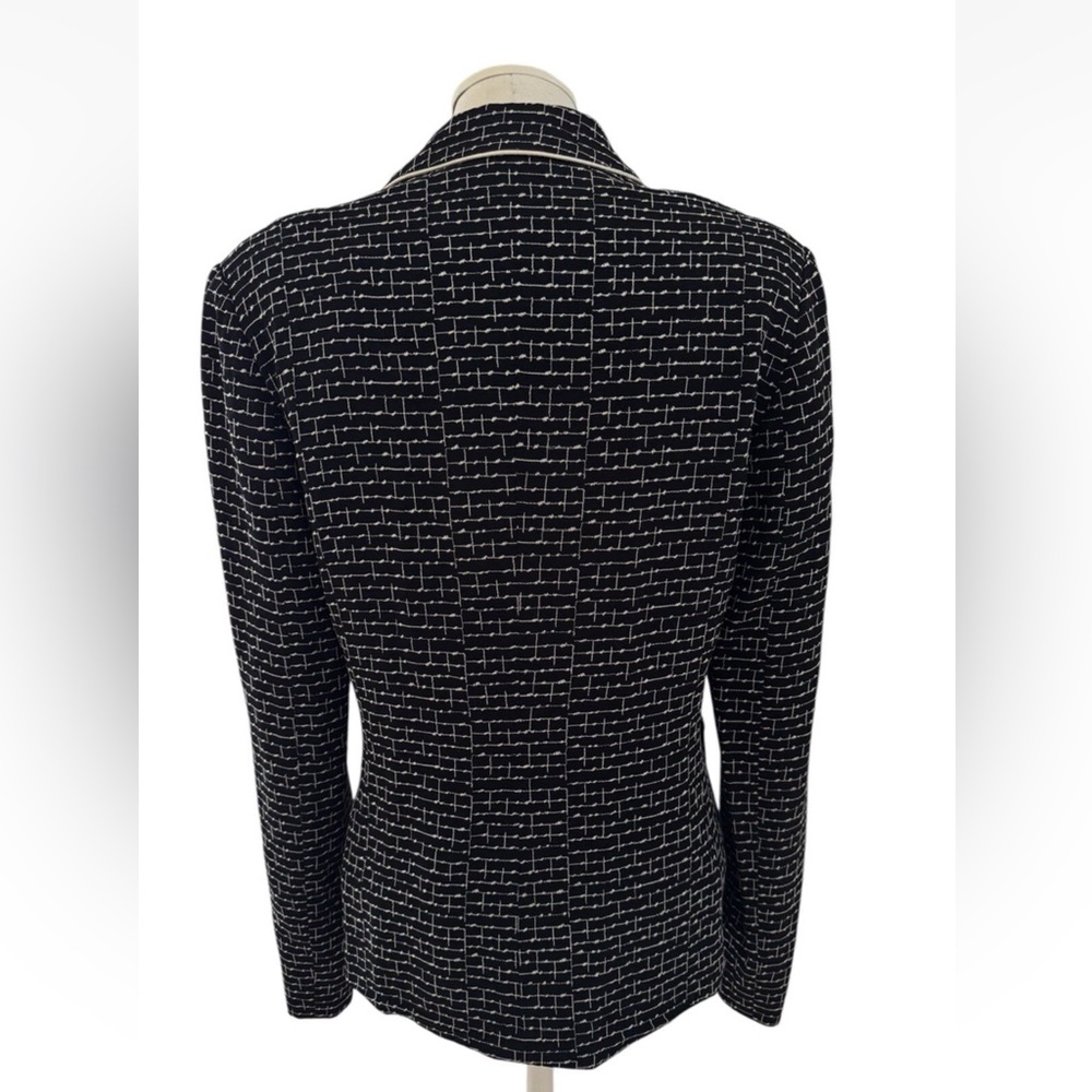 MaxMara Black and White Sz 10 Women’s Jacket Blazer Italy - Picture 3 of 8